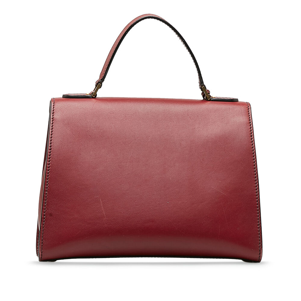 Auth Dior Dioraddict Top Handle Bag Red #146893D13B - Picture 3 of 14